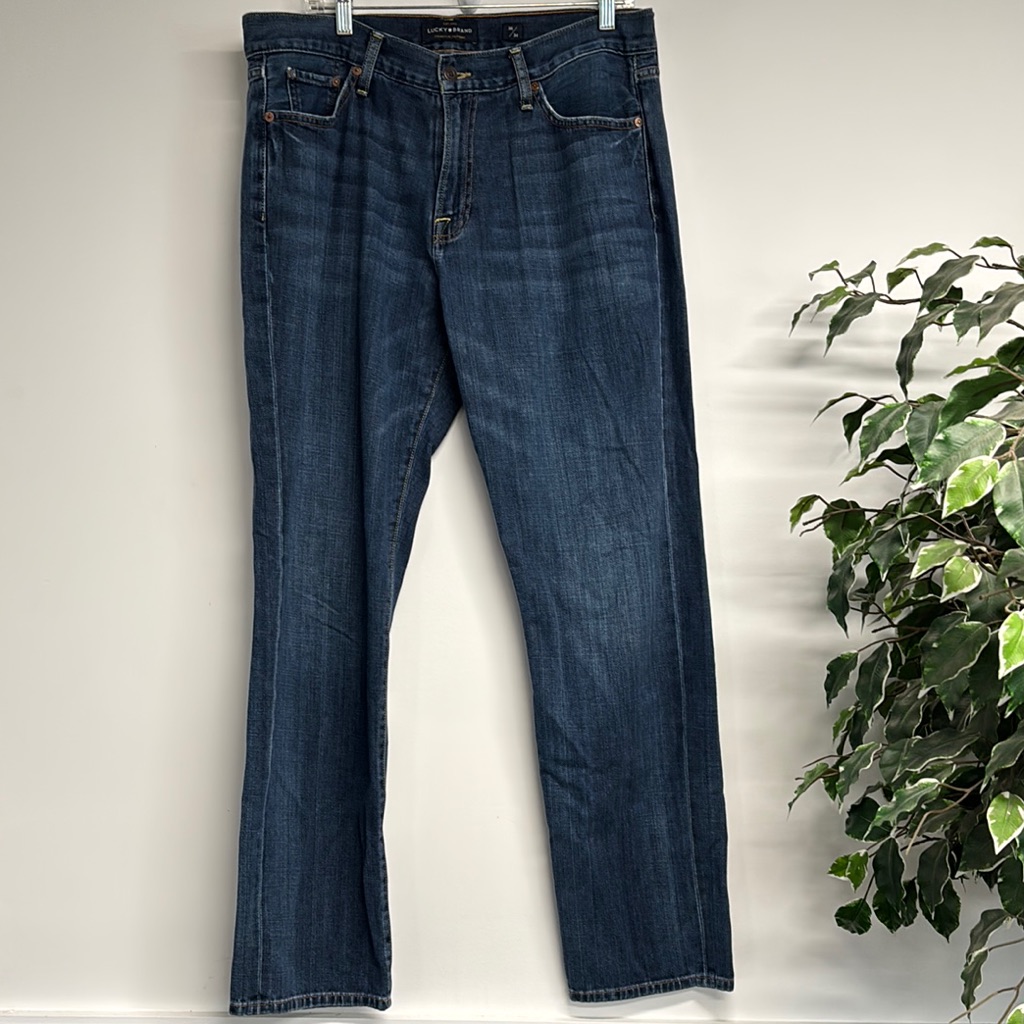 Lucky Brand Blue Straight Jeans Classic Denim